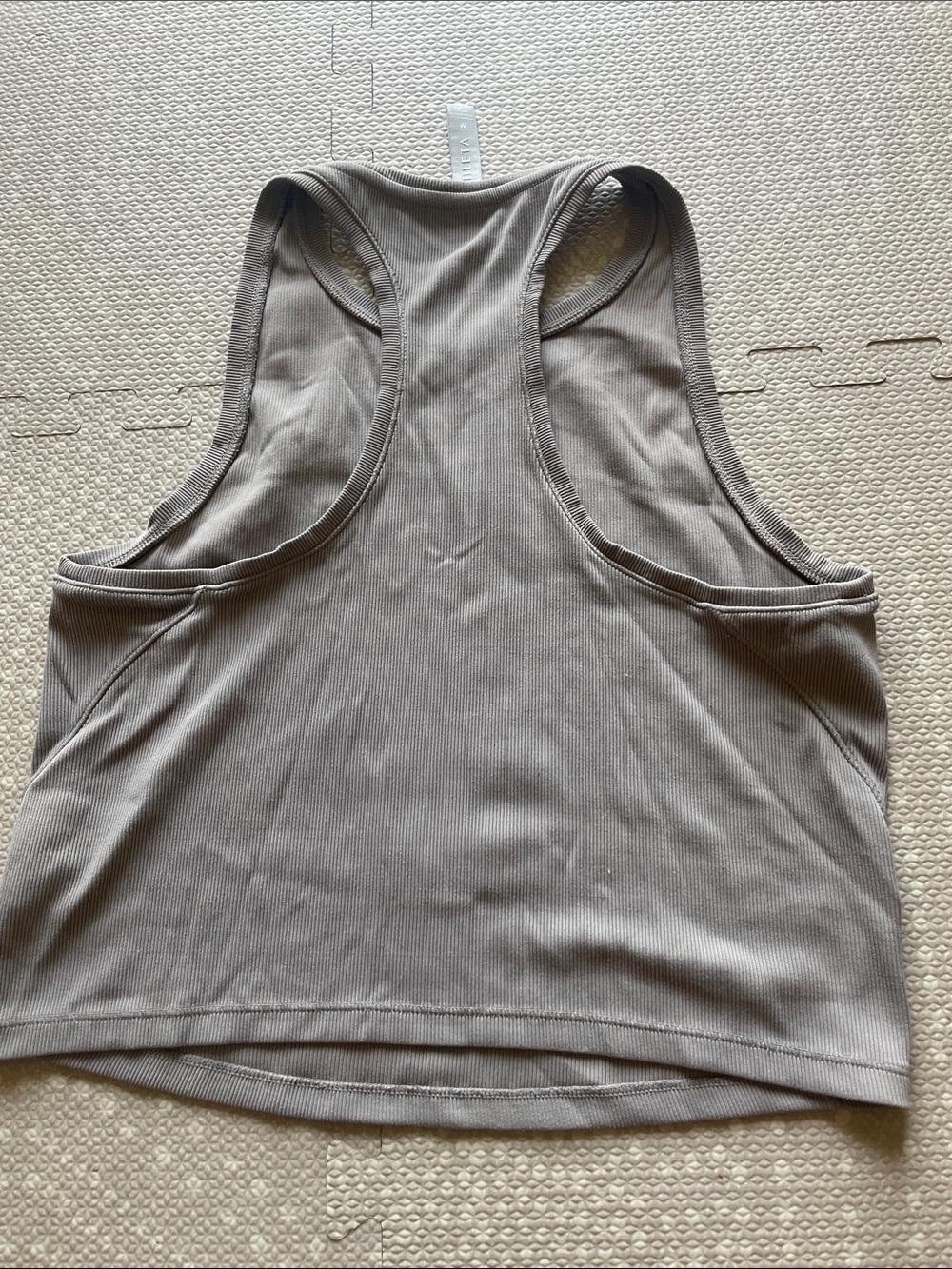 Athleta Brown Ribbed Racerback Crop Tank - Picture 5 of 6